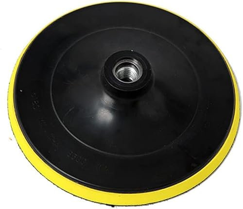 Boxonly 6 Inch 150mm Hook and Loop Backing Pad M14 Threaded Sanding Disc for Angle Grinder, Orbital Sander Polisher Backing Plate for Wood Metal Polishing Pad Applications