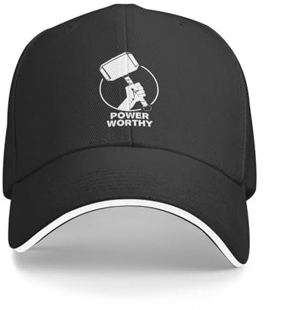 URYRYUI Sports Gifts with Printed Patterns Thor Hammer Snapback Cap Cute Girl's Hats Men'sHeat Absorption and Sweat Prevention