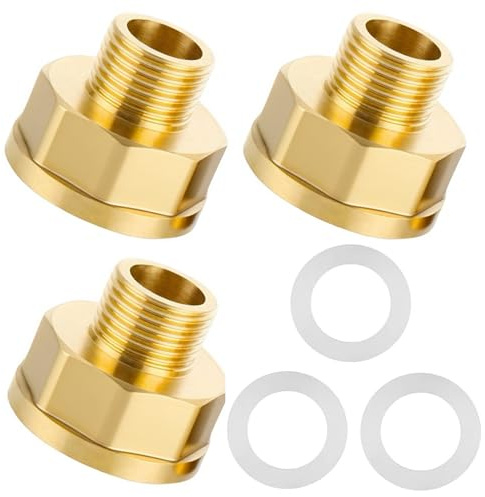 3 pièces réduction 3/4 pouce sur 1 pouce,adaptateur en laiton 3/4 pouce sur 1 pouce avec bague d'étanchéité,adaptateur pour la transformation de connexions de tuyaux