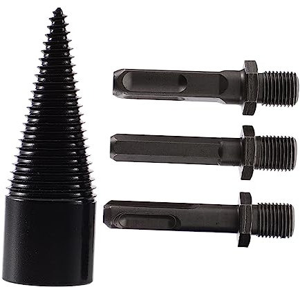 1 Set Wood Splitter Drill Bit Firewood Drill Bit Kit Durable Log Splitting Tool for Efficient Woodworking Tasks