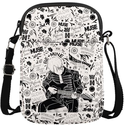 MYSOMY WSNANG Korean Group Crossbody Bag Jimin Bag K-Pop-Mitglieder Name Messenger Bag K-pop Lover Merchandise, Jimin Cb Ca, 14.7*2*21cm（5.8*0.8*8.3inches)