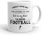 VIROSA Football Mug – “in My Head I’m Playing Football” – 11oz Ceramic Cup – Gift for Soccer Fans – Novelty Birthday Present