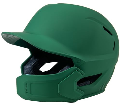 Champro HXE Baseball-Schlaghelm mit Backenschutz, matt, Größe L, Waldgrün