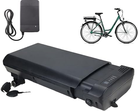 JCXYL EV Batterie Lithium 36 V 8 Ah 10 Ah pour Porte-Bagages ; Batterie Lithium 24 V 10,5 Ah 10 Ah 12 Ah 8,7 Ah pour Porte-Bagages arrière de vélo électrique (kit Moteur 0-400 W).,24v,10Ah