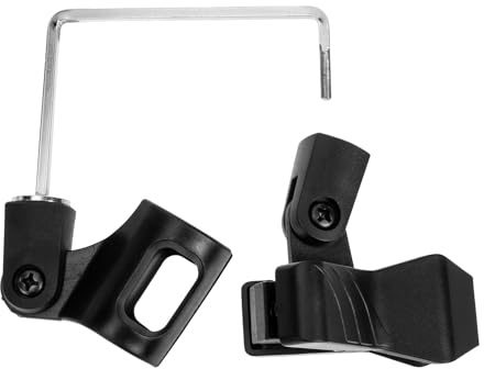 UTHCLO Holder Clip Portable Practical Microphone Mic Sax and Saxophone Construction ABS for Sturdy Iron Black Colour