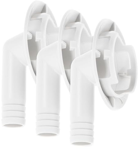 balacoo Schlauchadapter mit 40mm Abflussschlauch Winkelstück Anschluss für Split Klimaanlage 3 Stück Geeignet für Klimagerät Ablaufsystem für Fensterklimaanlage Beim Sommerfest