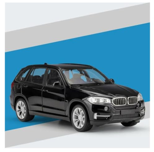 Btwodian Modellauto Diecast Auto 1:24 Für BMW X5 Legierungsmodell Metall-Druckgussfahrzeug Sammlermodell(Schwarz)