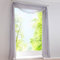Yujiao Mao Uni Farbe Voile Freihandbogen Schals Querbehang Deko Gardinen Silber BxL 140X600cm