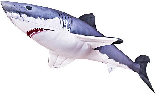 Weißer Hai Kissen (Great White Shark Pillow) - Gaby Kuscheltier 120 cm
