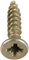 Cogex 85202 Schrauben agglomère PZ Pozidriv, gold, 1 x 3 x 15 mm, Set 45-teilig