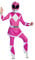 Disguise Pink Ranger Deluxe Child Costume, Pink, Large/(10-12)