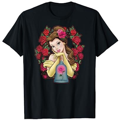 Disney Beauty And The Beast Belle Roses Graphic T-shirt T-Shirt