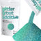 Hemway Glitter Grout Additive - Turquoise Blue Holographic | Ultrafine Flakes for Adding Sparkle to Kitchen & Bathroom Tiles | Enhance Your Indoor Grouting Projects with a Sparkly Effect | 100 g