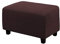 WINS Bezug für Ottoman, rechteckig, dehnbar, für Ottomane, Sofa, Sitzsack, rechteckig, Dunkelbraun