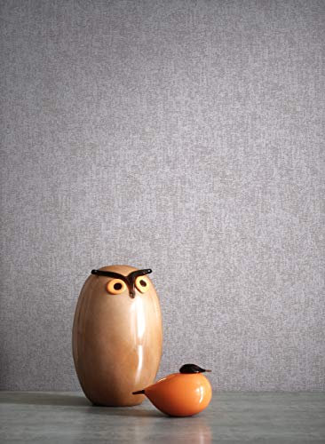 NEWROOM Tapete Grau Vliestapete Struktur - Uni Modern Braun Taupe Monochrom Einfarbig Schlicht inkl. Tapezier-Ratgeber