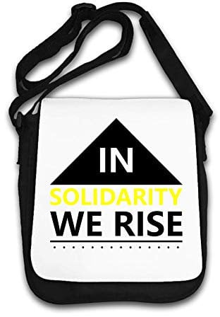 In Solidarity We Rise Triangle Graphic Schultertasche
