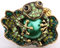 Frosch Stretch Ring Für Frauen Sommer Modeschmuck Kristall Tier Charme Gold Silber