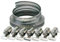 SDMAX Adjustable Hose Clamp Clips Jubilee Clip Kit Make Your Clamps Any Size 3m x 8mm, 8 Clamps Set for Pipe, Plumbing, Exhaust Ducting, Fuel Line