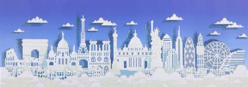 DIAMOND DOTZ Painting, Intermediate Kit, DD9, Sparkle The World, 81 x 28cm