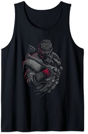 Viking Warrior With Axe - Norse Mythology Tank Top