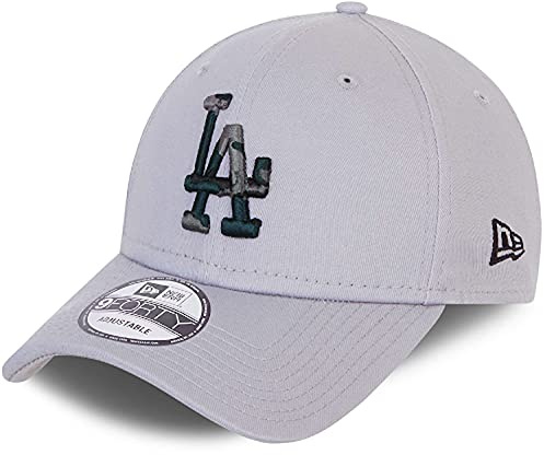 New Era 9Forty LA Infill Logo Cap Basecap Baseballcap Curved Brim MLB Los Angeles Dodgers Damen/Herren - Metallschnalle, mit Schirm Herbst Sommer Frühjahr Winter Frühling-Sommer Herbst-Winter - One