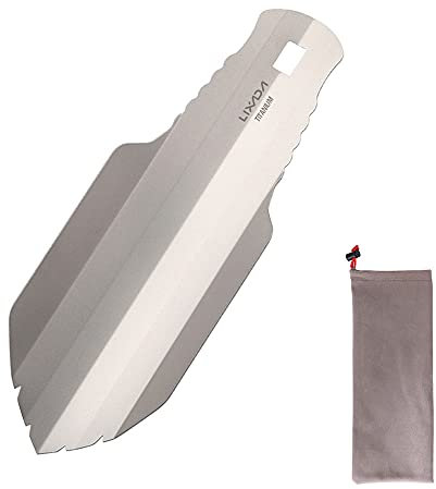Lixada Portable Camping Shovel, Mini Garden Trowel Ultra Light Survival Shovel Tool for Camping, Hiking, Backpacking, Car Emergency, Outdoor Digging, Gardening, Transplanting