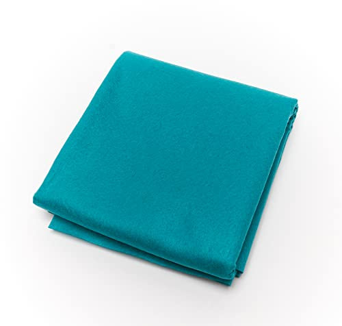 Pannolenci Filzstoff, weich und leicht, ideal für Bastelarbeiten und Patchwork, Verkauf zu 70 x 100 cm, Farbe Tiffany 14