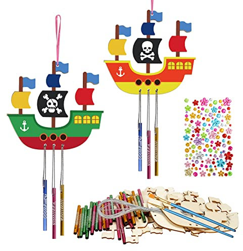 Matogle 10 PCS Scacciapensieri in Legno Campanelli Vento Scacciapensieri da Appendere Bambini Fai Da Te Campanelli a Vento da Estero Decorazioni