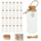 LOYONAL Petite Fiole en Verre avec Bouchon, 24Pcs 30ml Mini Bouteille Verre, Mini Bocaux en Verre Mariage, Mini pot verre liege