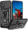 WeiCase Coque pour Honor X6 / Honor X8 5G / Honor 70 Lite, Protecteur de Caméra, Armure Rigide Housse 360° Metal Anneau Magnetic Support Antichoc Silicone Étui pour Honor X6 / X8 5G / 70 Lite