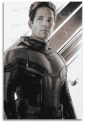 TeDe Filmposter Paul Rudd, Motiv: berühmter männlicher Filmstar, dekoratives Gemälde, Druck, Leinwand, Wandkunst, Wohnzimmer, Schlafzimmer, Poster, Gemälde, 60 x 90 cm, ungerahmt