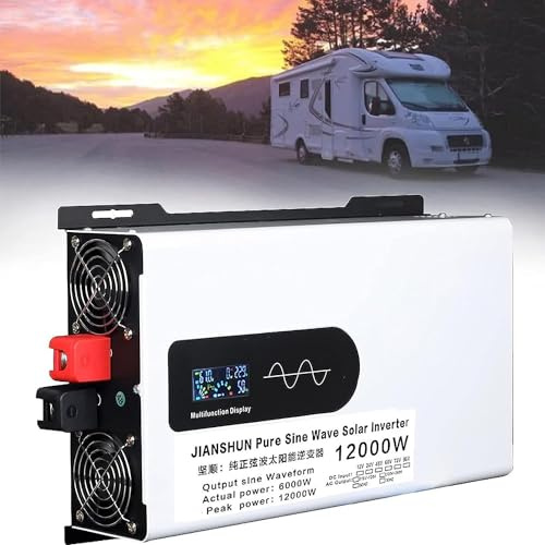Reiner Sinus KFZ Wechselrichter 5000W 6000W 8000W 10000W 12000W Spannungswandler 12v 24v 48v 60v 72v 96v auf 220v 230v Pure Sine Wave Inverter Converter Auto konverter Adapter LKW (12000W,24Vto220V)