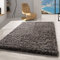 Carpetsale24 Hochflor Teppich 140x200 cm Taupe – Shaggy Teppich, Flauschig, Meliert & Pflegeleicht, Jute-Rücken – Wohn- & Schlafzimmer geeignet