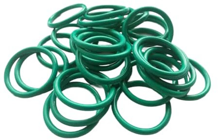 10 Stück Fluorkautschuk-O-Ringe, 53mm AD, 48mm ID, 2.5mm Breite, FKM-Dichtungsdichtung für Maschineninstallationen, Grün