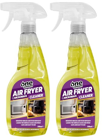 One Chem Air Fryer & Microwave Cleaner 2 x 750 ml, Removes Grease and Food Deposits