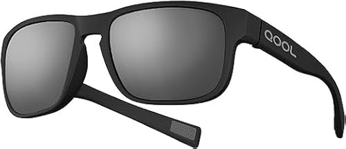 Eye Am Sportbrille für Damen & Herren – Sonnenbrille für Sport, Laufen, MTB & Outdoor Modell: QOOL Times Lifestyle (F11BK-SK)