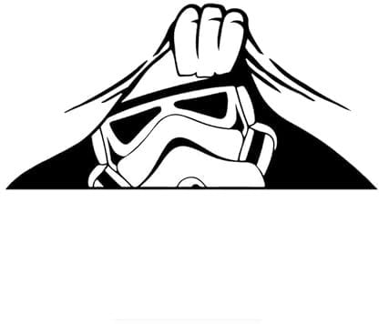 ROMOER Aufkleber Für Stormtrooper Peeking Car Decor Fenster Wand Laptop Notebook Aufkleber Aufkleber