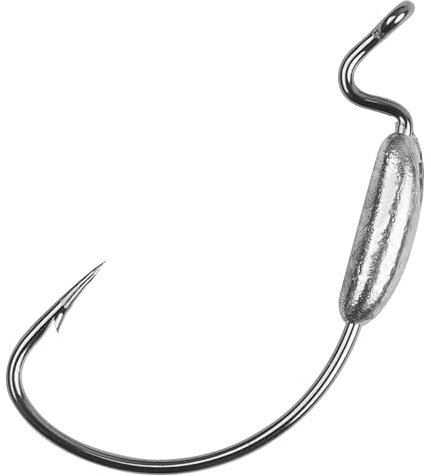 Weighted Swimbait Hooks for Bass Fishing, 12pcs Weighted Worm Hook Jig Head Hooks for Soft Plastics Lure Baits Wide Gap Weedless Fishing Hooks Carolina Texas Rig Saltwater Freshwater(2.5G-12pcs)