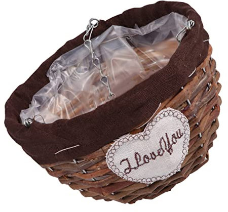 INOOMP Suspension pour Plantes Intérieur Osier Tressé Panier à Fleurs Suspendu pour Balcon Mur Ou Jardin