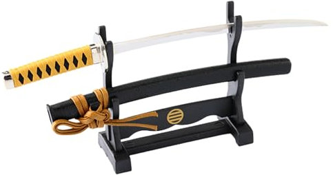 Samurai Sword Letter Opener, Mini Katana with Display Stand 8.3 inch - Made in Japan (Kondo Isami Model)