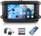 CAMECHO Android 13 2 Din Car Stereo for VW Polo Tiguan Caddy Transporter T5 Golf 5 6 Passat Skoda Octavia Fabia Seat with GPS WiFi, 7 Touch Screen Bluetooth Car Radio with Mirror Link FM RDS 1G+32G