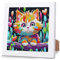 Toyone Diamond Painting Kinder Katze, 5D Diamant Painting Set mit Rahmen, Diamant Painting Bilder Kinder ab 6 7 8 9 10 Jahren, DIY Malen nach Zahlen für Mädchen und Jungen,Geschenk (18x18 cm)