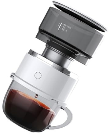 Cabilock Smart Mini Drip Coffee Machine Portable Automatic Brewer Reusable Filter Suitable for Single Cup Coffee for Home and Travel Random Style
