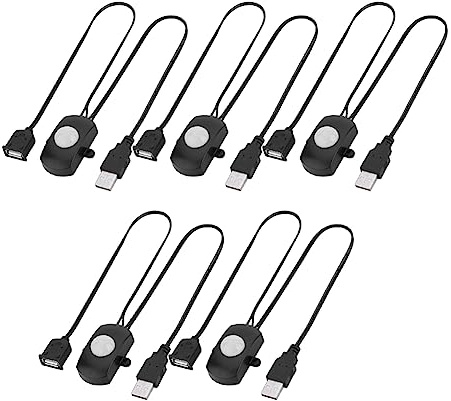 Remingtape 5 Stück Infrarot-Bewegungsmelder Sensorschalter DC 5V/12V/24V USB PIR für LED-Lichtleiste Intelligenter Körperbewegungssensor Schwarz