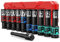 Aurlloct 1/2 Drive Impact Socket Set, 11Pcs Deep Sockets, 10-24 mm Hex Long Socket Set, with 1/4 Hex Shank to 1/2 lmpact Square Drive, Repair Automotive Truck Tractor Engine Maintenance