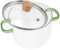 Healifty Casserole Verre Transparent Avec Couvercle Marmite à Soupe Double Poignée Pour Cuisine Et Ramen Idéale Pour Réunions Familiales Et