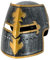 CREATIV DISCOUNT NEU Kinder-Ritter-Helm mit klappbarem Visier