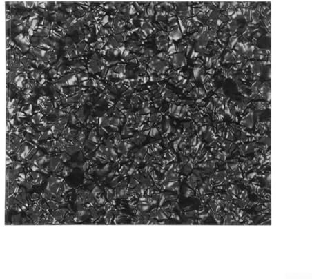 Personalisiertes Schlagbrett für Akustikgitarren, 20 x 17 cm, DIY Schlagplatte mit Rückseite (Black Pearl)