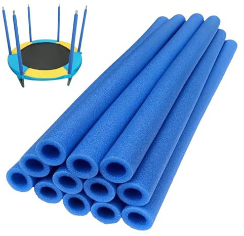 Lot de 12 tubes en mousse pour trampoline - Résistants aux intempéries - 40 cm