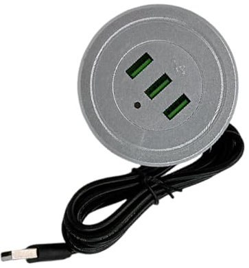 GAOFESA Presa a muro USB doppia da incasso 2 USB 1 tipo C 1.75 M cavo di tipo B connessione per tablet E lettori elettrodomestici presa di alimentazione con USB